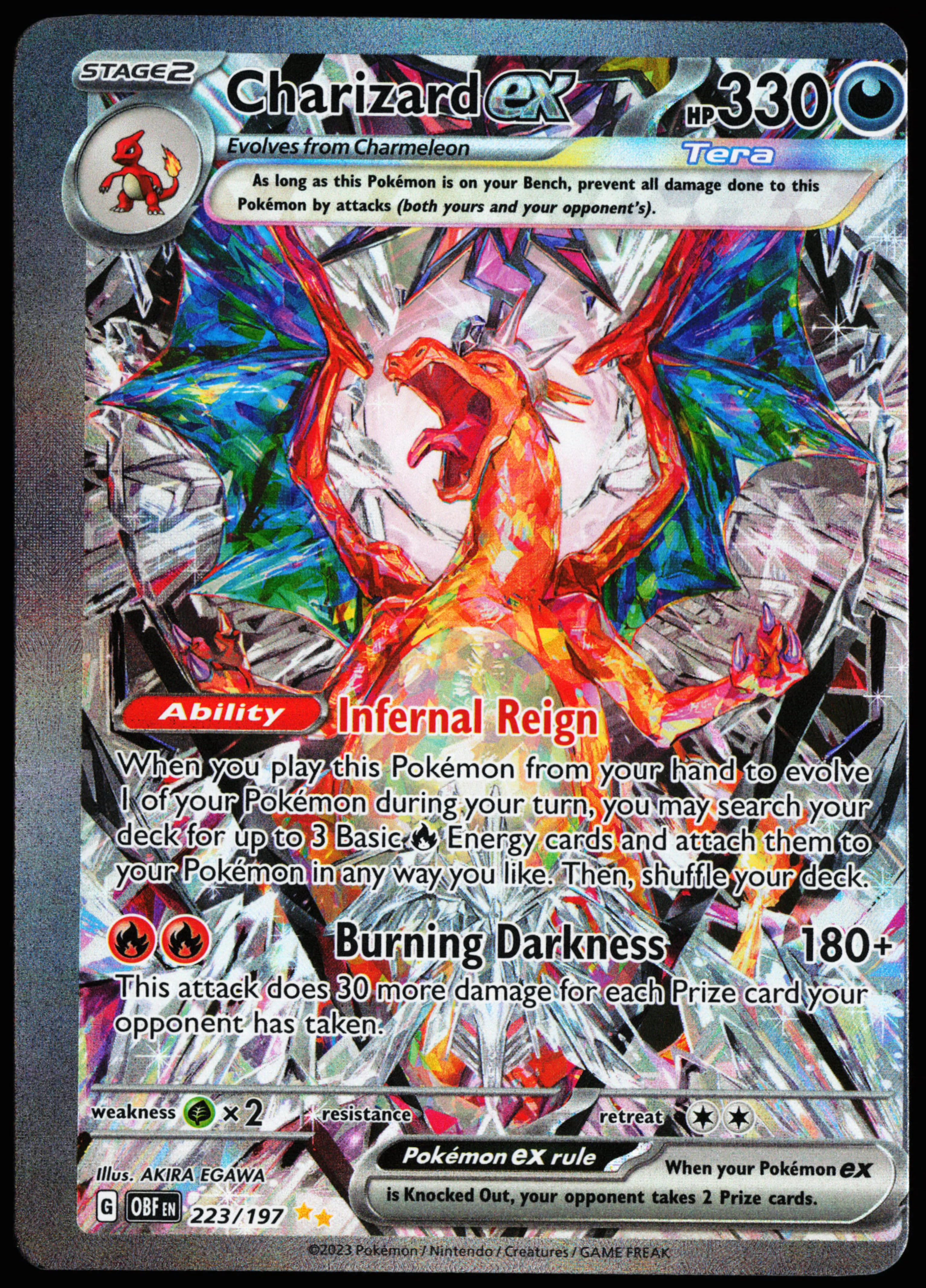 Miscut Charizard ex 223/197